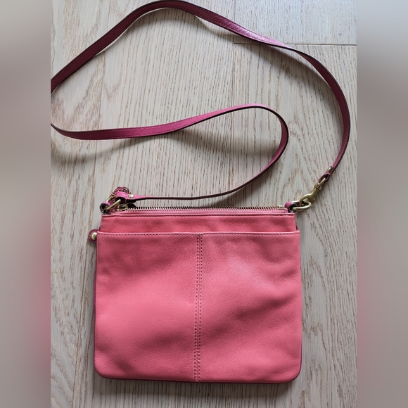 Coach pink leather crossbody bag - Picture 3 of 6